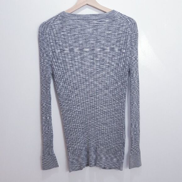 Moda International 100% Cotton Long Gray Cardy - Picture 5 of 10